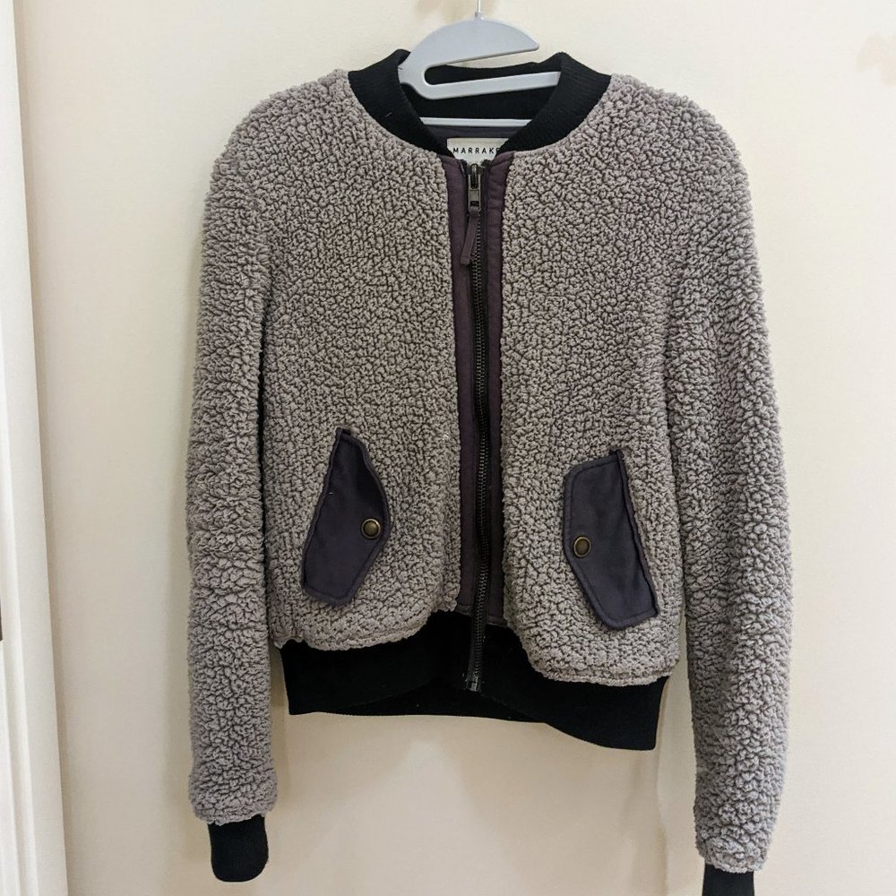 Gently Used Anthropologie Marrakech Sherpa bomber
